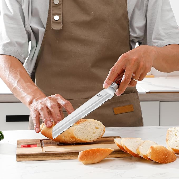 MSY BIGSUNNY 5pcs Knife Set Kitchen Utensils Knife, German Stainless Steel - Image 8