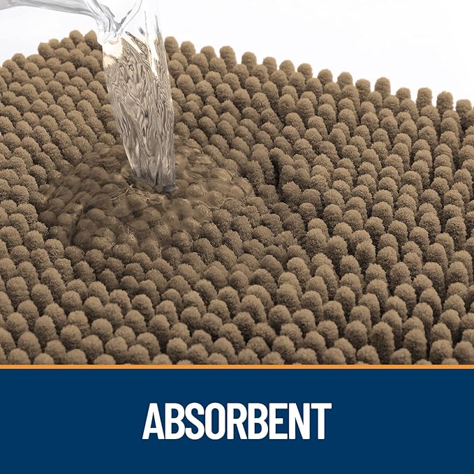 OLANLY Dog Door Mat for Muddy Paws 70x24, Paw Print Design, Absorbs Moisture - Image 3