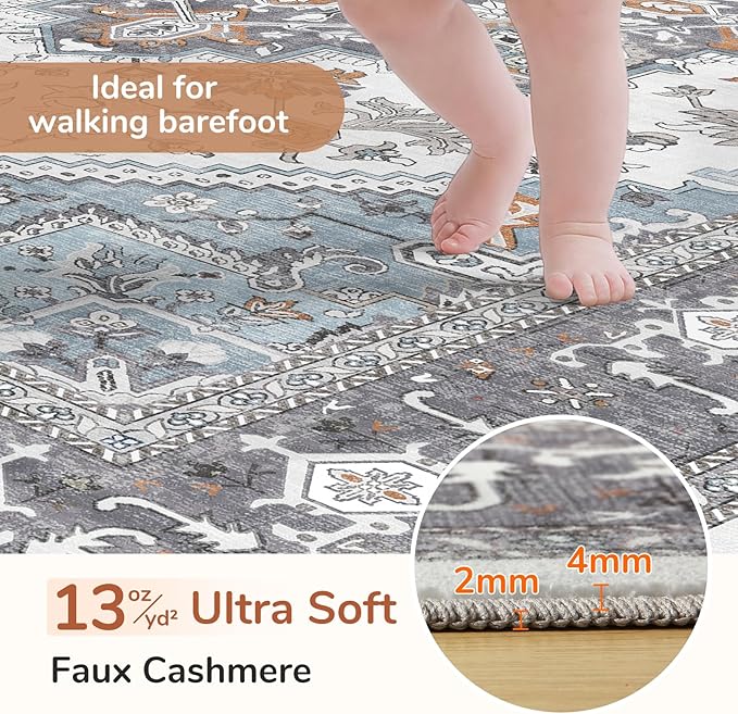 OPPODREAM Soft Area Rugs 5x7, 5x7 Washable Rug - Image 2
