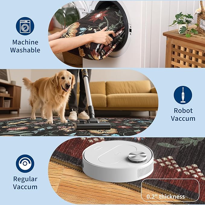 GarveeHome Washable Rug 4x6 Area Rugs - Image 5