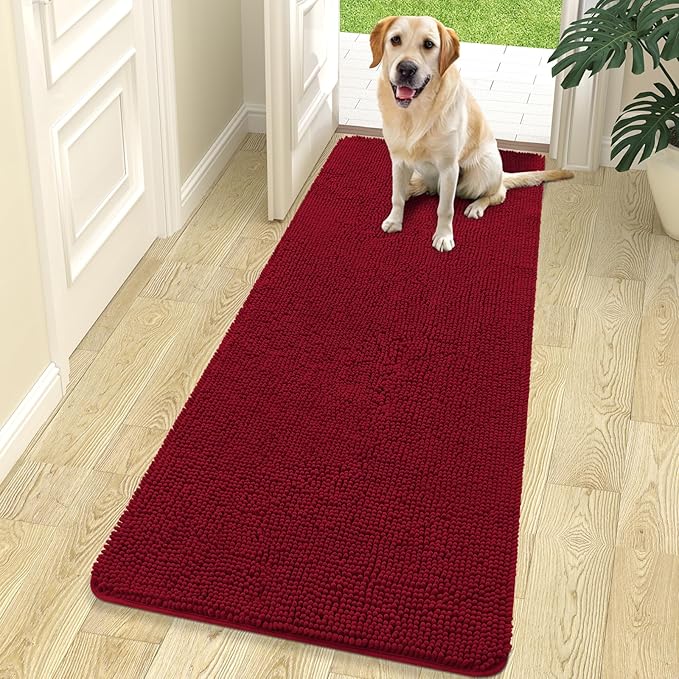 OLANLY Dog Door Mat for Muddy Paws 70x24, Absorbs Moisture and Dirt, Absorbent by OLANLY