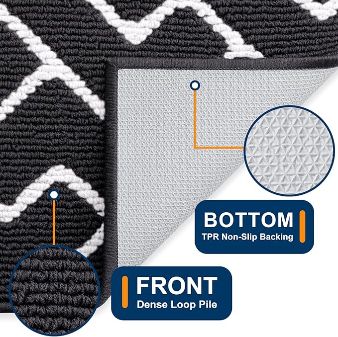 OLANLY Front Door Mat, Non-Slip Rubber Backing, Dirt Resistant and Absorbent - Image 4
