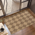 Lahome Colette Checkered Easy Jute Rug, 2x3 Entryway Rug Indoor Outdoor Front by Lahome