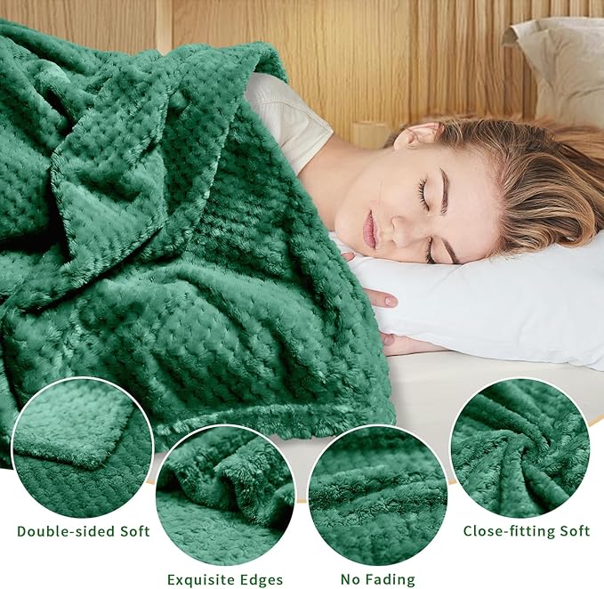 4 Pack Fleece Throw Blankets 50x60 Inches – 270 GSM Ultra Soft Flannel - Image 4