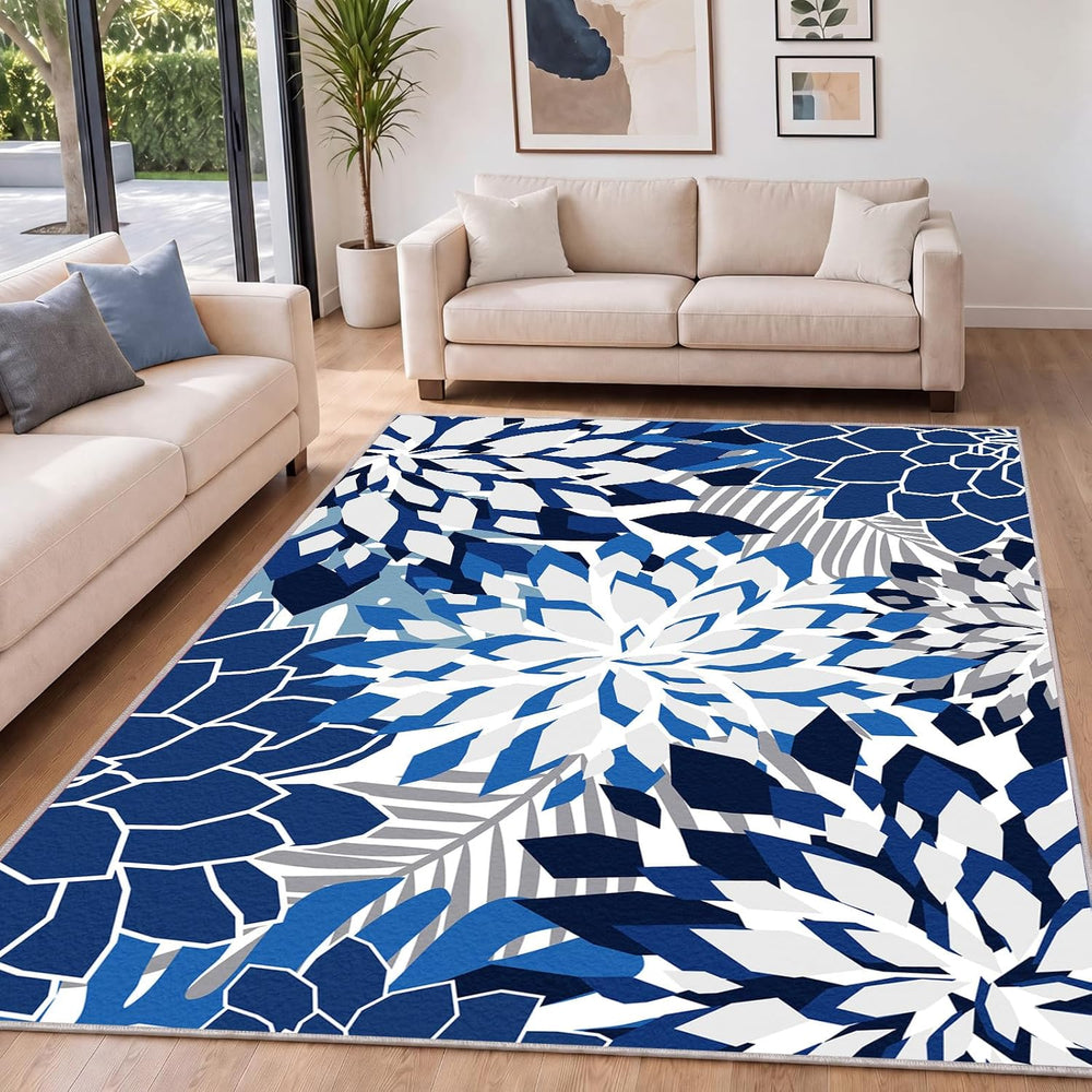 ZonLi 5x8 Area Rug for Living Room, Washable Rugs for Bedroom