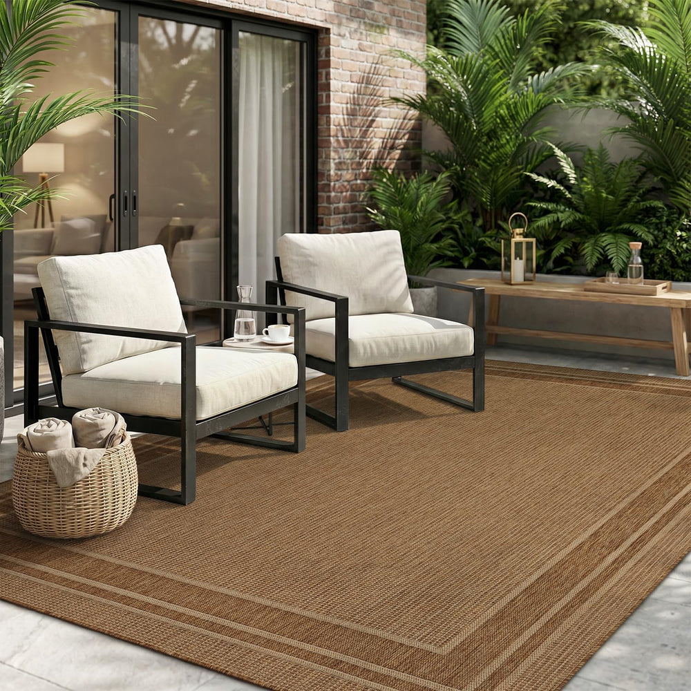 MontVoo-Outdoor Rug-Patio Rug 8x10 ft Polypropylene Indoor Outdoor Rugs Outdo...