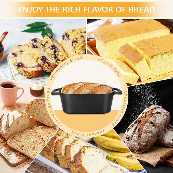 3.6QT Oval Dutch Oven for Bread Baking