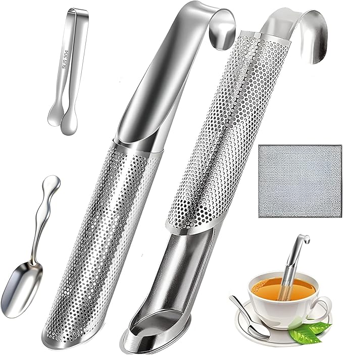 2 Pcs Tea Infuser with Hook Handle, Tea Diffusers by ACUDUDOMA