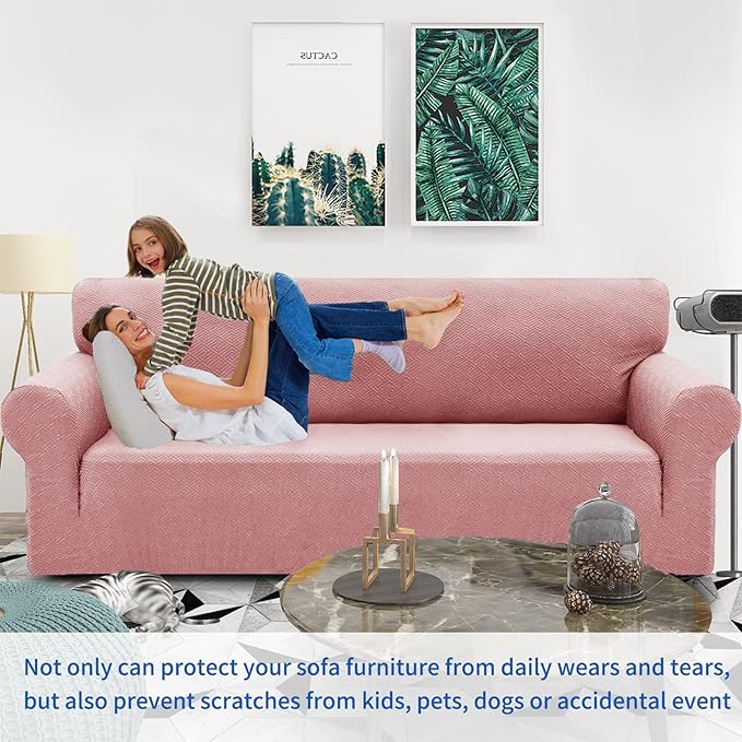 ZNSAYOTX 1 Piece Jacquard Couch Covers - Image 2