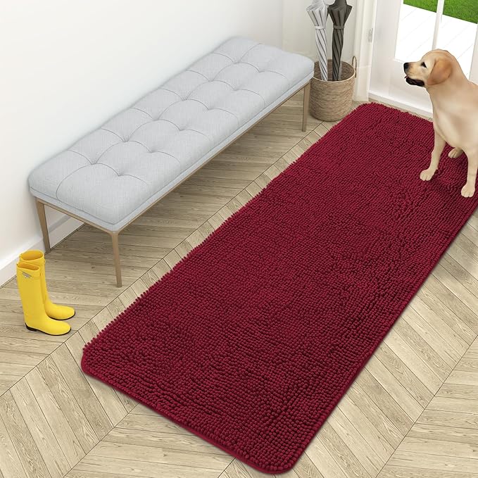 OLANLY Dog Door Mat for Muddy Paws 59x24, Absorbs Moisture and Dirt, Absorbent by OLANLY