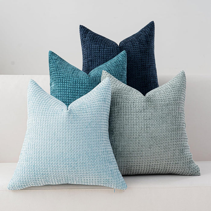 Pack of 4 Throw Pillow Covers 24x24” Boho Cushion Covers for Living Room