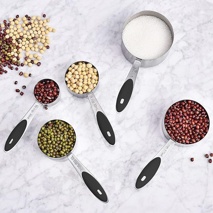 Measuring Cups & Spoons Set of 16, Wildone Stainless Steel Measuring Cups and - Image 4
