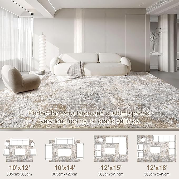 UERMEI 12x18 Area Rug Living Room Rugs - Image 7