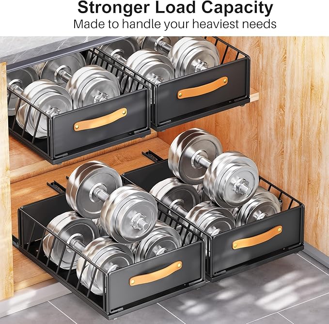 Pull out Cabinet Organizer, Heavy Duty Slide out Pantry Shelves Drawer Storage - Image 5