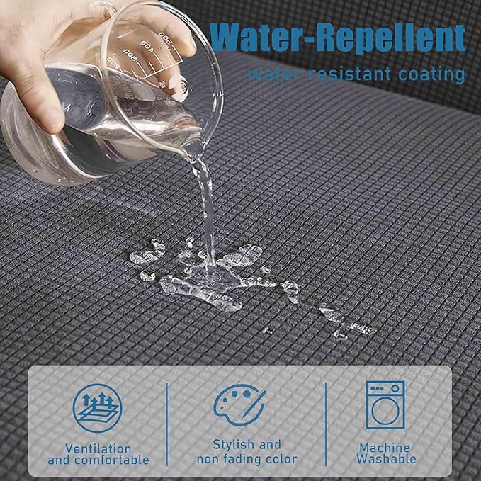 Water Repellent Sofa Seat Cushion Covers Stretch Furniture Protector Slip Covers - Image 3