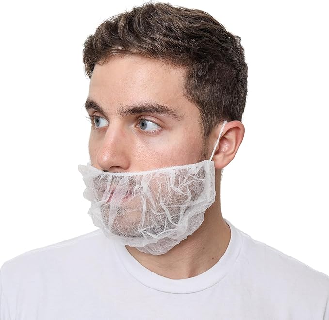 Beard Nets, Disposable Beard Covers, Beard Net by SAFEKO