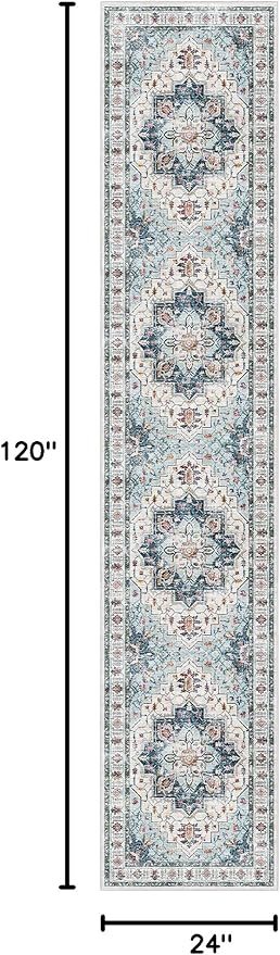 Madane Runner Rugs for Hallway 2x10 Long Washable Non-Slip Hallway Runner Rug - Image 2