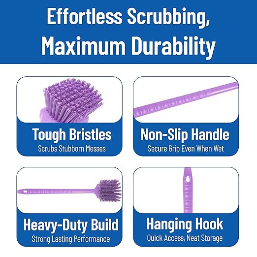 SPARTA 40501EC68 Plastic Large Scrub Brush, Kitchen Brush, Utility Brush - Image 4
