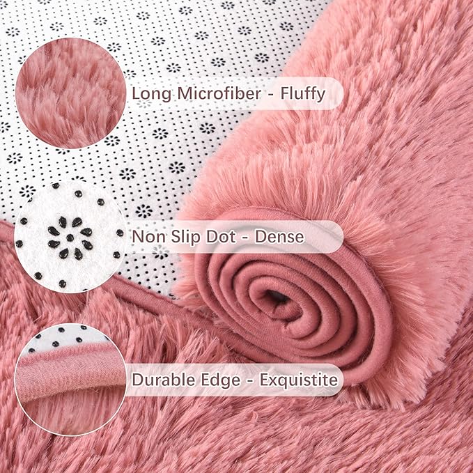Chicrug Soft Runner Rug for Bedroom Living Room Plush Fluffy Rug 2x10 Feet - Image 7