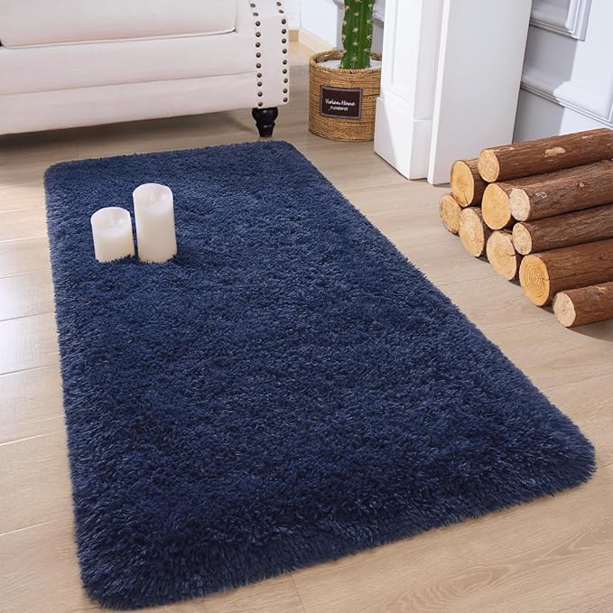 Chicrug Soft Runner Rug for Bedroom Living Room Plush Fluffy Rug 2x4 Feet by ChicrugHomeDecor