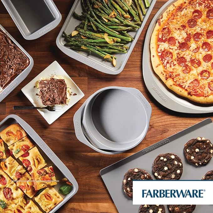 Farberware GoldenBake Nonstick Baking Sheet and Pizza Crisper Pan Set, 2 Piece - Image 3