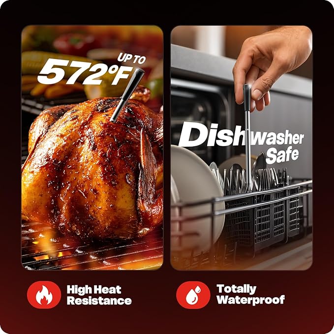 2026 Upgraded Smart Wireless Meat Thermometer 6 Sensors Accuracy Digital Food - Image 5