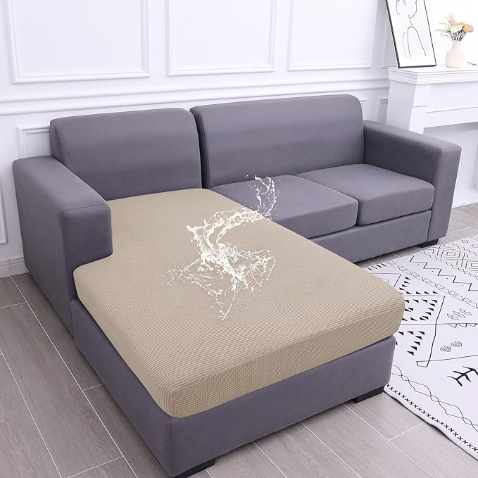 hyha Waterproof Sectional Couch Covers, Non Slip Sofa Couch Cushion Covers L by hyha