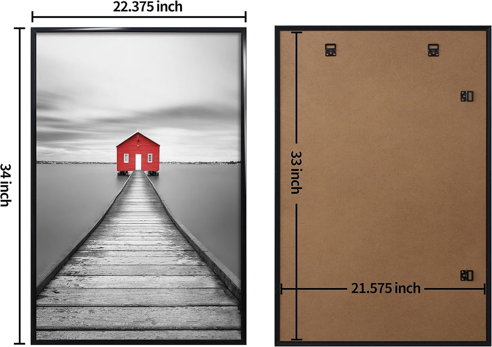 ELSKER&HOME 22.375 x 34 Poster Frame 3 Pack, Black