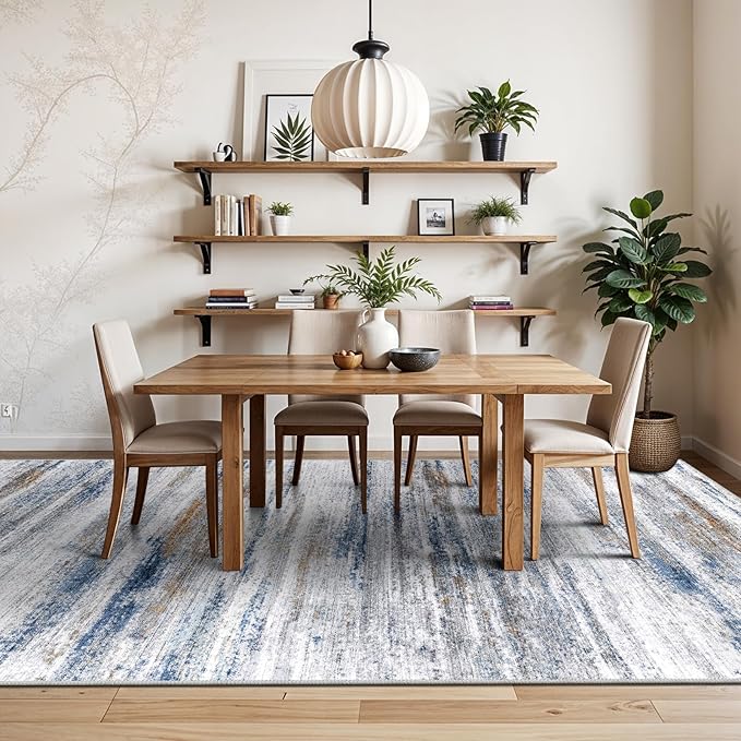 6x9 Area Rug for Living Room: Non-Slip Washable Rugs for Dining Room Bedroom - Image 3