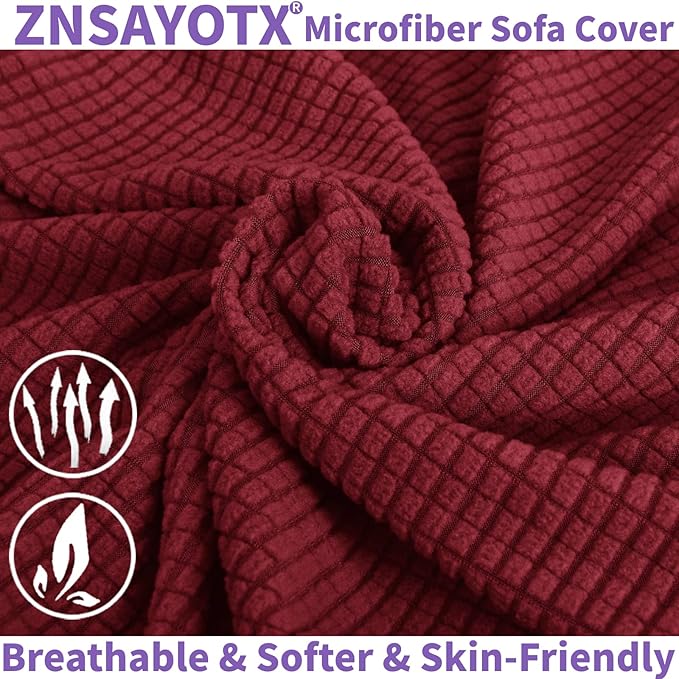 ZNSAYOTX Stretch Oversized Couch Cover Universal Sofa Covers - Image 8