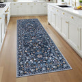 HEBE Washable Hallway Runner Rug 2'x 6' Non Slip Kitchen Rugs Runner, Low Pile by HEBE