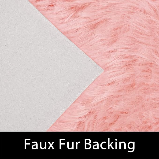Latepis 3x5 Faux Fur Sheepskin Rug - Image 3