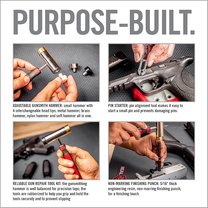 Real Avid Roll Pin Punch Set & Hammer + Non-Slip Magnetic Bench Block | 10 - Image 5