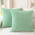 CaliTime Throw Pillow Covers Decorative 16 X 16 Inches Pack of 2 Cozy Chenille by CaliTime