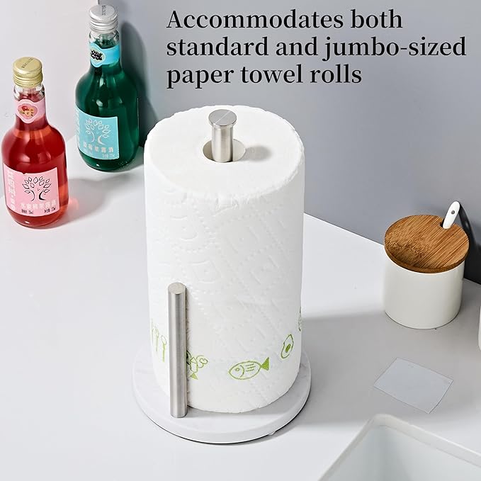 Brushed Nickel Paper Towel Holder, Stainless Steel Paper Towel Holder - Image 3