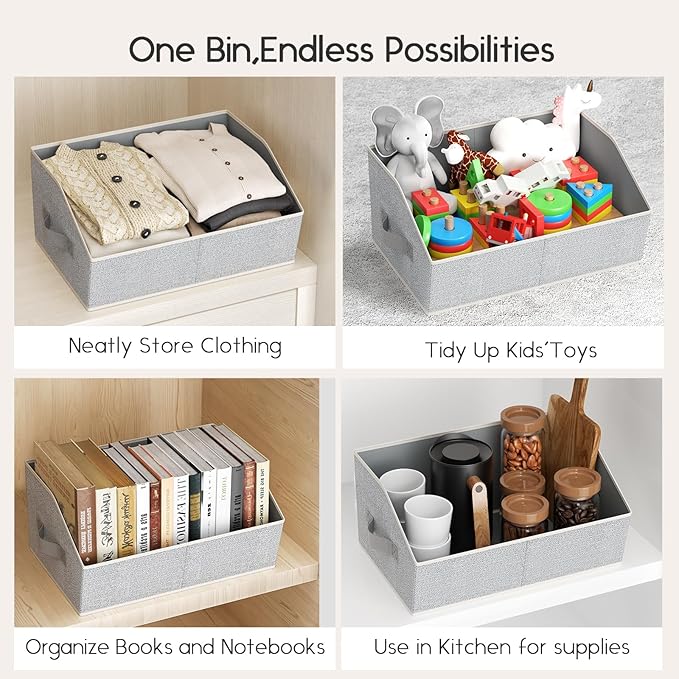 Homsorout Large Closet Organizers and Storage Bins