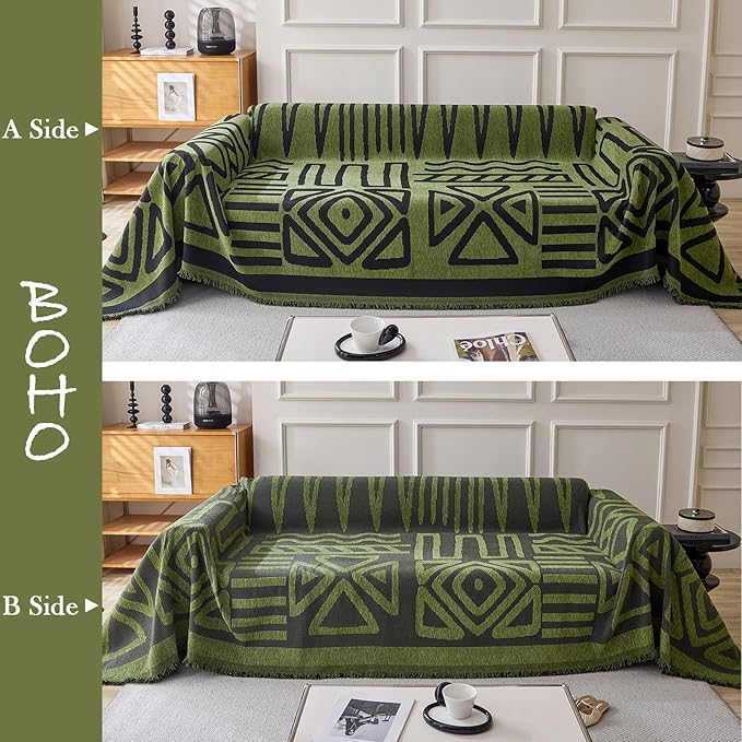 HANDONTIME Boho Geometric Couch Covers - Image 2