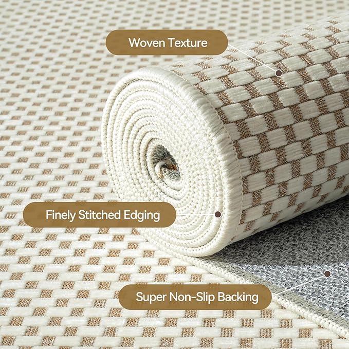 YDKGL 2x8 ft Hallway Runner Rug Extra Long Boho Woven Kitchen Runner Rugs Mat - Image 5