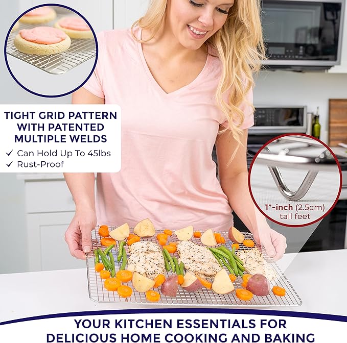 KITCHENATICS Half Sheet Cooling Racks - Image 4