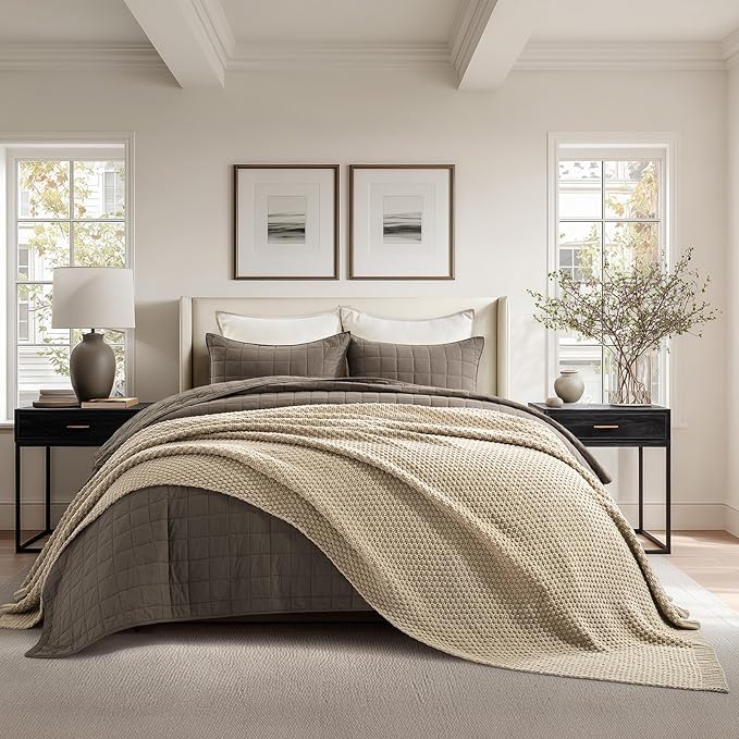 EVERGRACEHOME Chunky Chenille Knit Throw Blanket by EVERGRACEHOME
