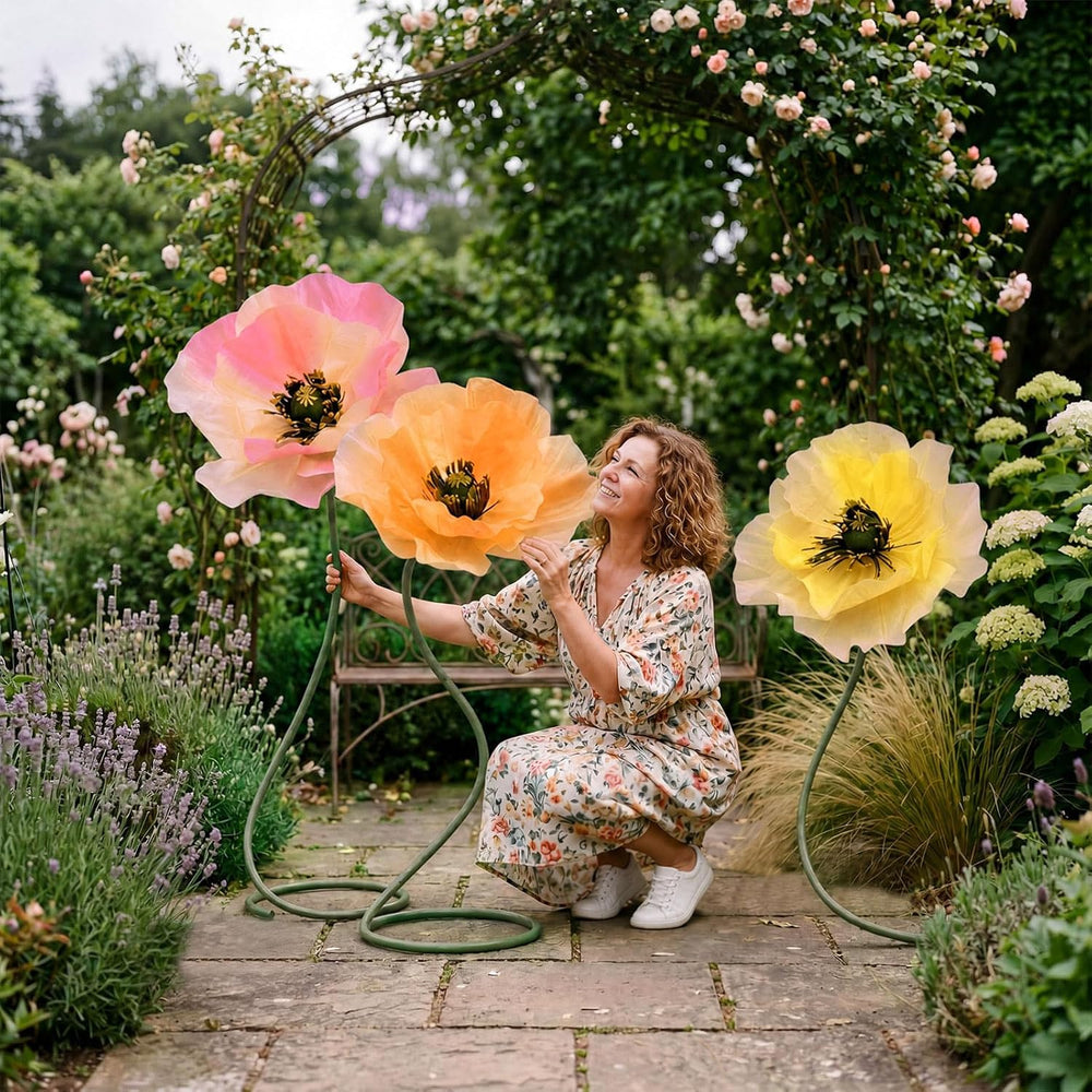 3 PCS 5ft Giant Artificial Flower for Wedding & Birthday Party
