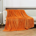JIAHANNHA Burnt Orange Throw Blanket Fleece Blanket 50"x60", Super Soft Fall by JIAHANNHA
