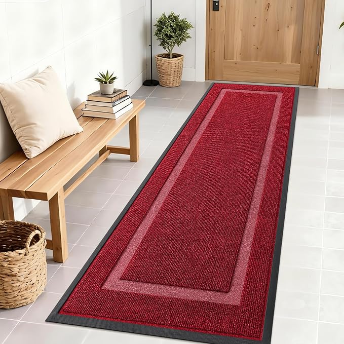 OLANLY Front Door Mat Indoor Outdoor Entrance, Waterproof All-Season, by OLANLY