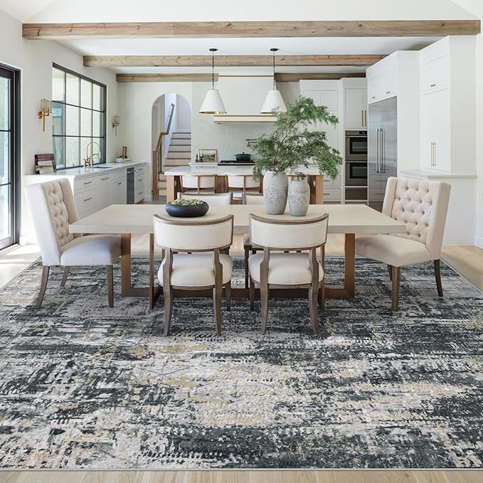 XLUEZ 8x10 Area Rugs for Living Room, Washable Modern Abstract Large Area Rug - Image 5