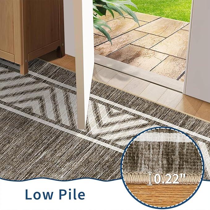 GarveeHome Bordered Bedroom Rugs 5x7 Ultra-Soft Indoor Carpet, Non-Slip Modern - Image 5