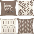 YCOLL Pillow Covers 16x16 Set of 4, Modern Sofa Throw Pillow Cover, Decorative by PillowCoversExpert