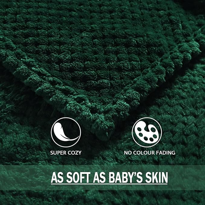 Exclusivo Mezcla Fleece Bed Blanket Queen Size, Super Soft and Warm Blankets - Image 8