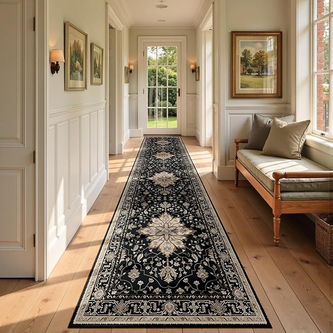 Area Rugs 2'6''x10' Runner Rug Non Slip Washable by RELEANY