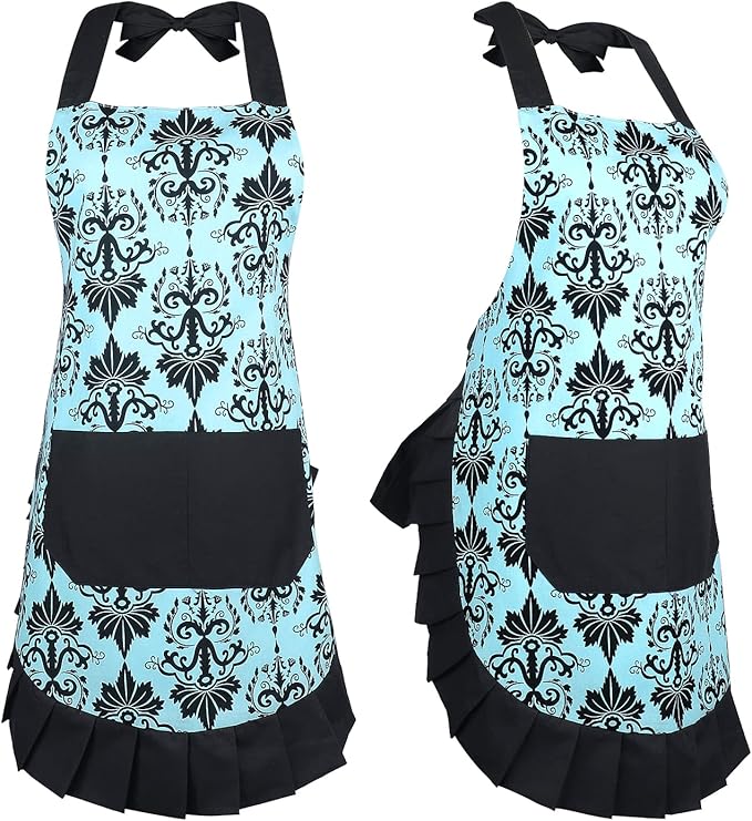 G2PLUS Cotton Vintage Damask Apron - Image 3