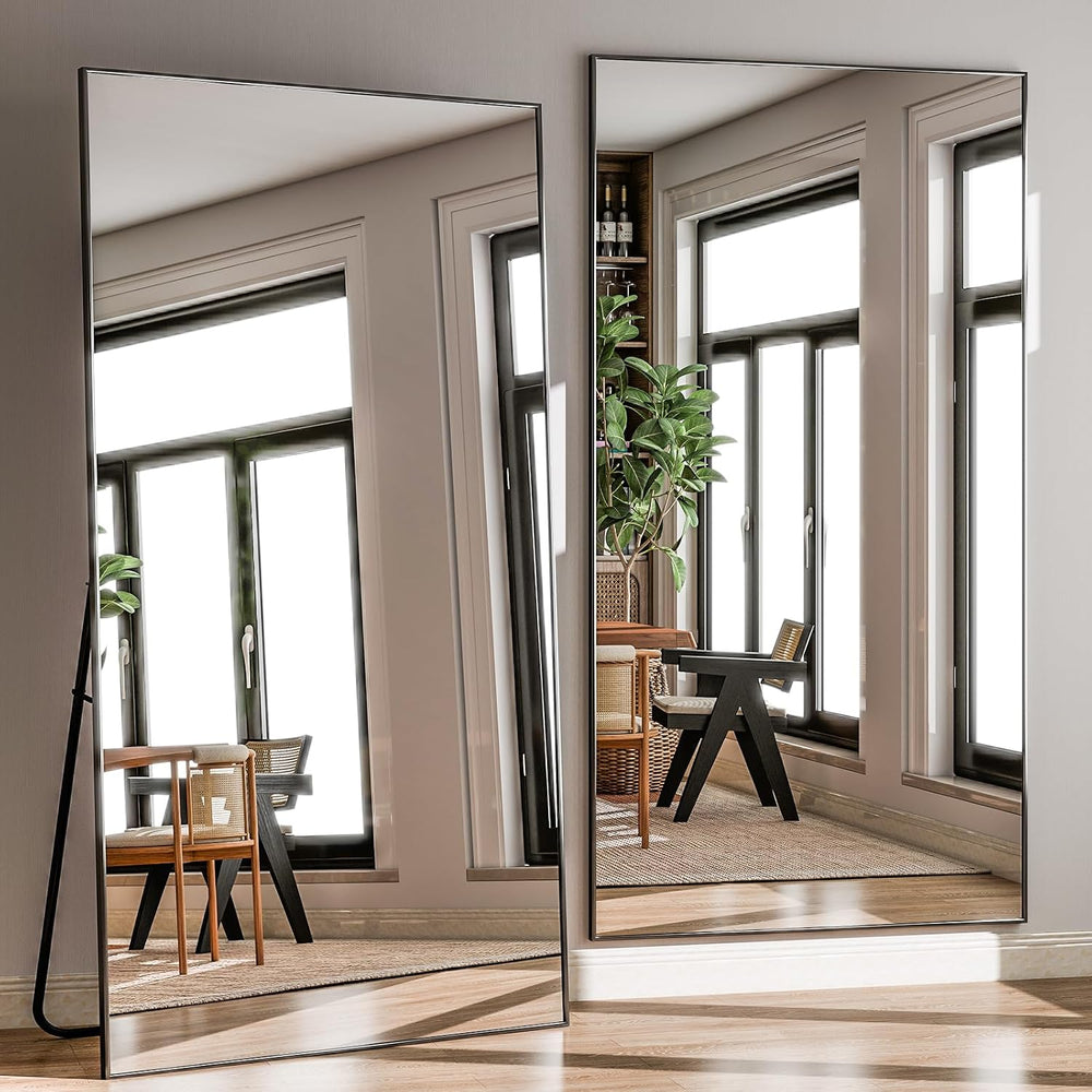 GLSLAND 71"x31" Full Length Mirror Large Floor Mirror with Stand, B...